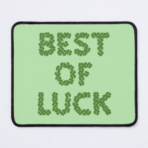 Item preview, Best of Luck Greeting with Clovers designed and sold by ChantellaGF.