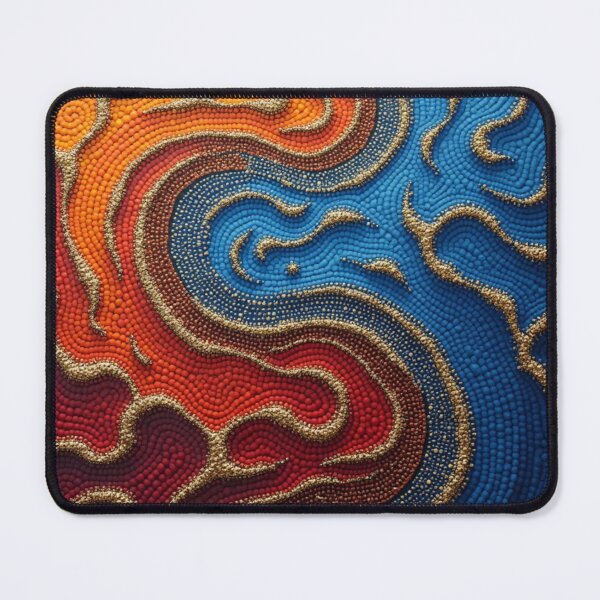 Item preview, Aboriginal Inspired Dot Art - Lava and Water Synergy designed and sold by GrinGalore.