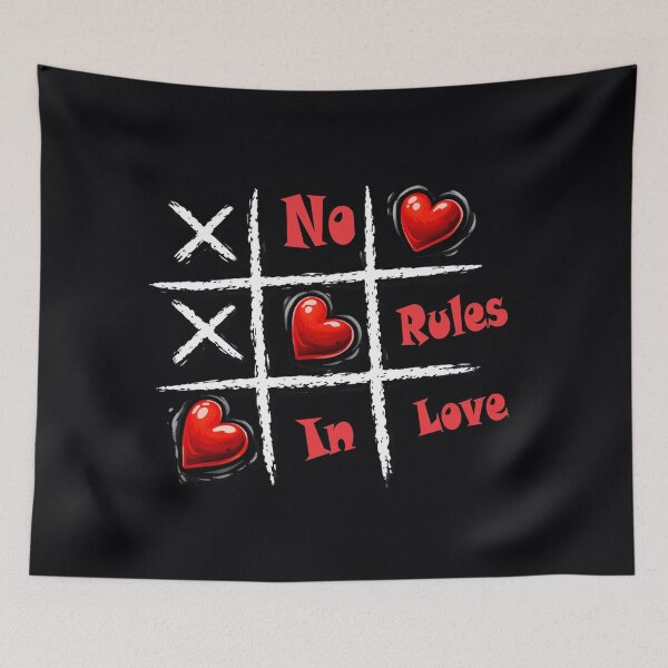 Item preview, No rules in love. Game of tic-tac-toe. designed and sold by Natart1004.