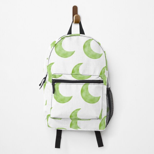 Item preview, Pistachio-colored moon pattern on a white background designed and sold by lunadesignsmoon.