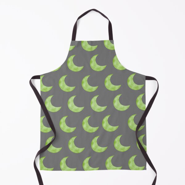 Item preview, Pistachio-colored moon pattern on a dark gray background designed and sold by lunadesignsmoon.