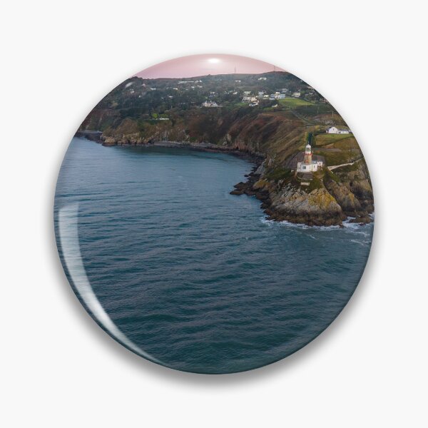 Item preview, Baily Lighthouse Howth — Aerial Coastal Photography, Dublin Ireland designed and sold by Martindoran.