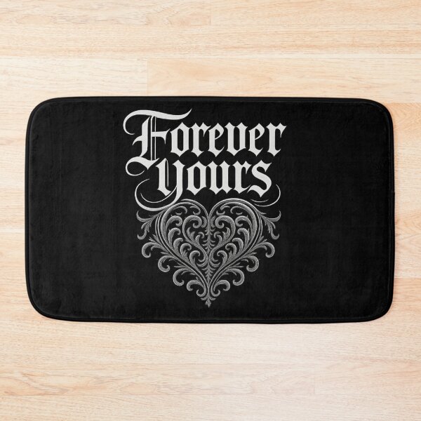 Item preview, Forever Yours - Gothic Ornamental Heart Typography designed and sold by MKreative Studio.
