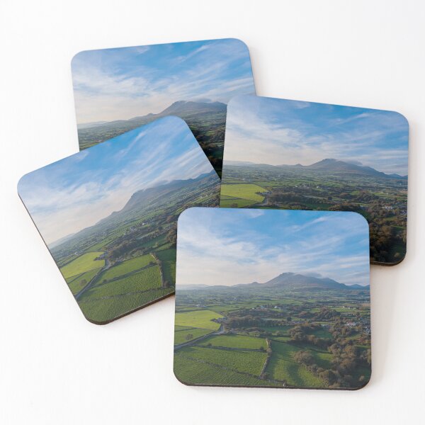 Item preview, Mourne Mountains Landscape — Green Fields and Scenic Irish Countryside designed and sold by Martindoran.