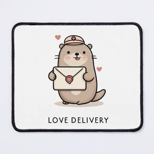 Item preview, Love Delivery Otter Mail Carrier designed and sold by CritterSquad.
