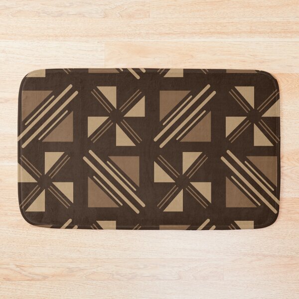 Item preview, Traditional Bogolan Pattern from Mali - Chic Ethnic Art designed and sold by Wolagno.