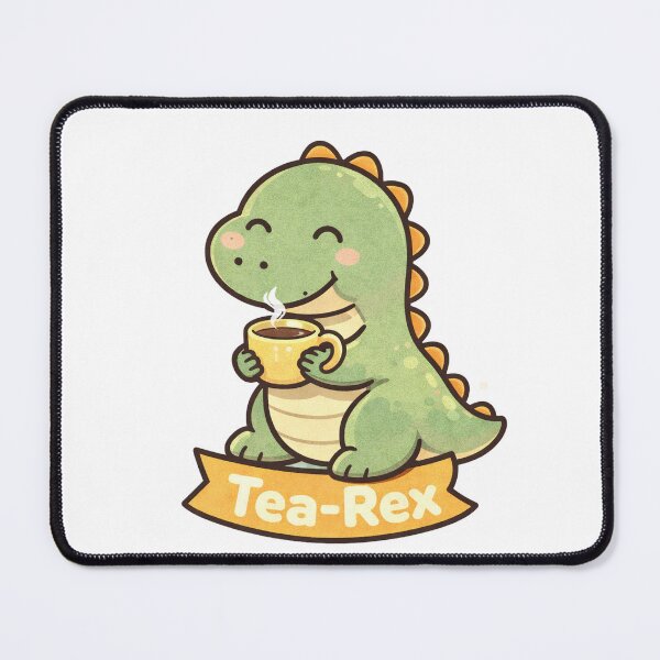 Item preview, Tea-Rex Dinosaur Drinking Tea – Cute Cozy Dino Illustration designed and sold by Lumiart1408.
