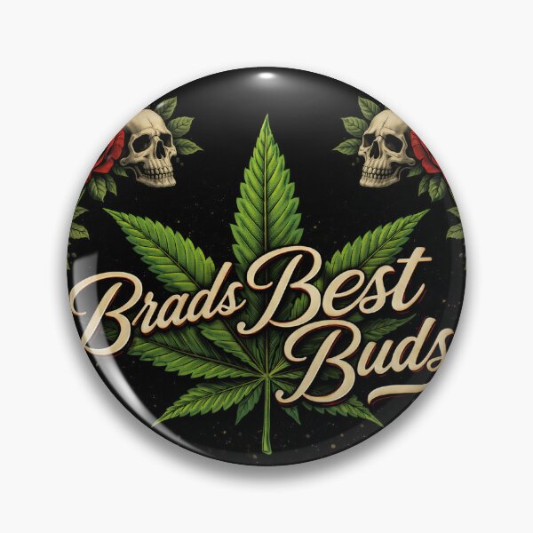 Item preview, Roses & Bones: Brad’s Best Buds Emblem designed and sold by BradsBestBuds.