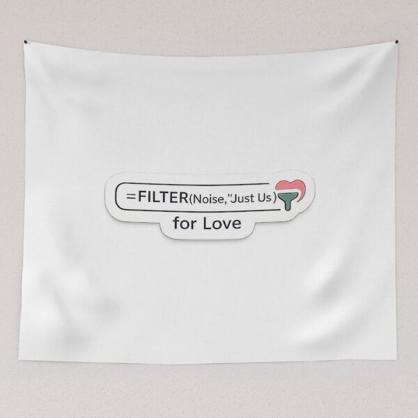 Item preview, FILTER(Noise, “Just Us”) for Love Sticker designed and sold by TechNoChaos.