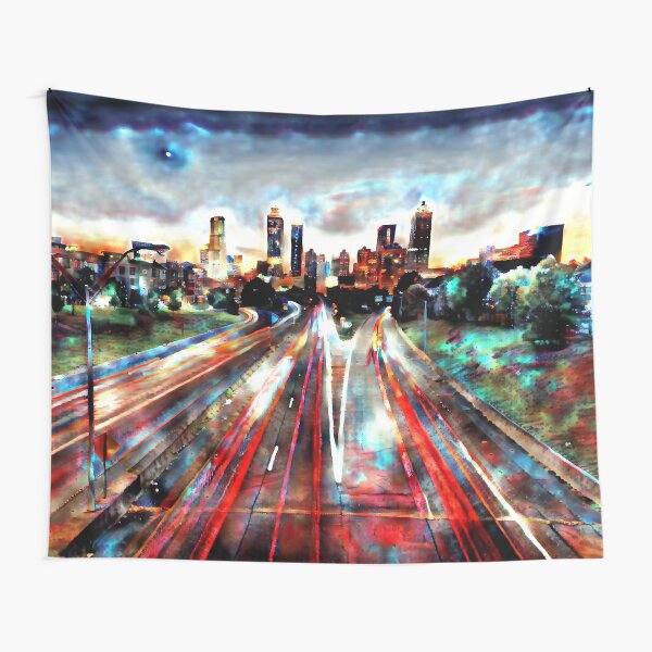 "Atlanta Sunset" Tapestry for Sale by philosophizer  Redbubble