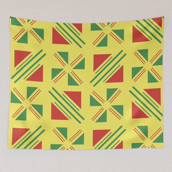 Item preview, Traditional Bogolan Pattern from Mali - Chic Ethnic Art designed and sold by Wolagno.