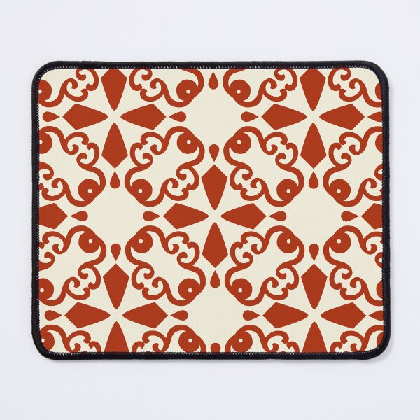 Item preview, Classical Red and Cream Renaissance Style Florals Ornament Seamless Pattern designed and sold by Chercheryellow.