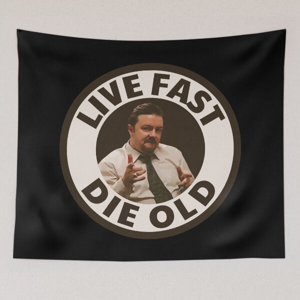 Item preview, Live fast die old Brent Quote designed and sold by UNK-Fatigues.