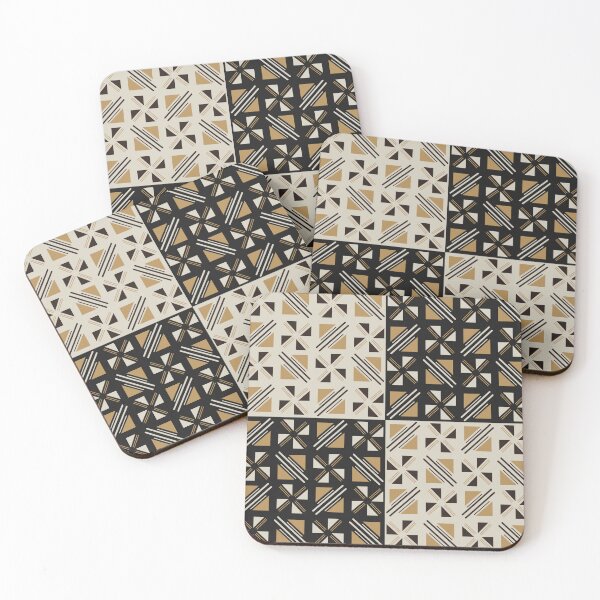 Item preview, Traditional Bogolan Pattern from Mali - Chic Ethnic Art designed and sold by Wolagno.