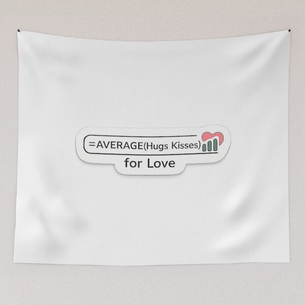 Item preview, AVERAGE(Hugs Kisses) for Love Sticker designed and sold by TechNoChaos.