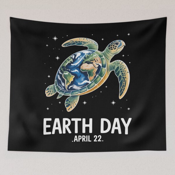 Item preview, Earth Day Sea Turtle Globe April 22 Eco Awareness designed and sold by lilensgavadur.
