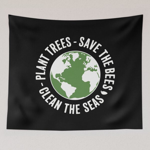Item preview, Earth Day Save Bees Plant Trees Clean Seas Environmentalist designed and sold by lilensgavadur.