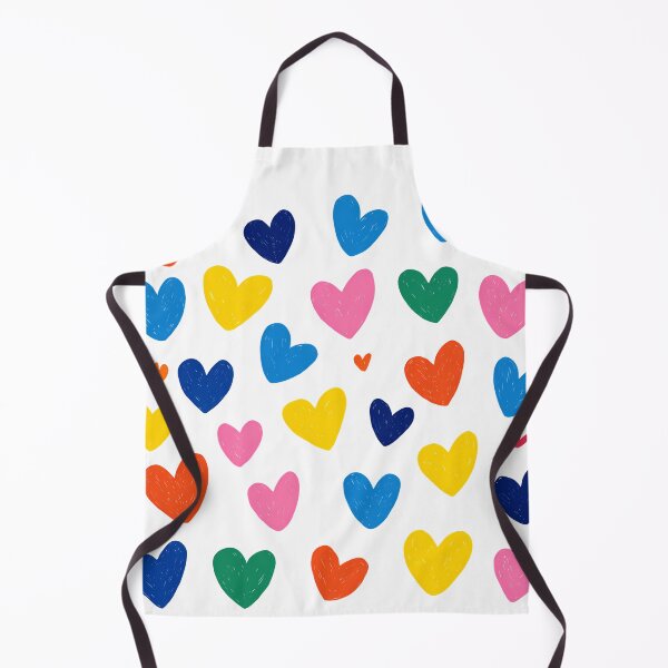 Item preview, Colorful Doodle Hearts Saint Valentine's Day Pattern - Vibrant Hand-Drawn Love Hearts on Black Art Print designed and sold by DesignArtist.ia.
