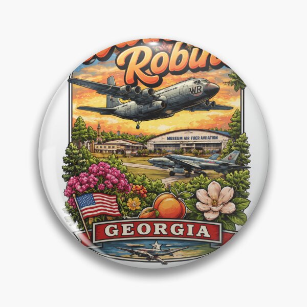 Item preview, Warner Robins Georgia Retro Aviation Town Design designed and sold by Stilll Waters Studio.