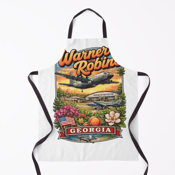 Item preview, Warner Robins Georgia Retro Aviation Town Design designed and sold by Stilll Waters Studio.