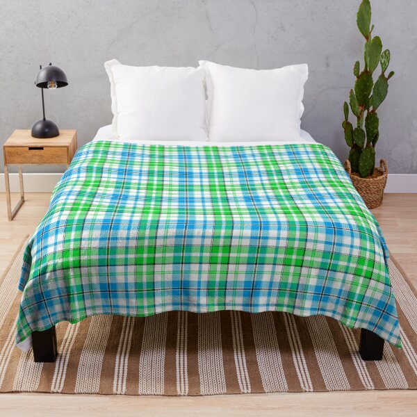 Item preview, Blue and Green Tartan Plaid On White Background designed and sold by PatternTitan.