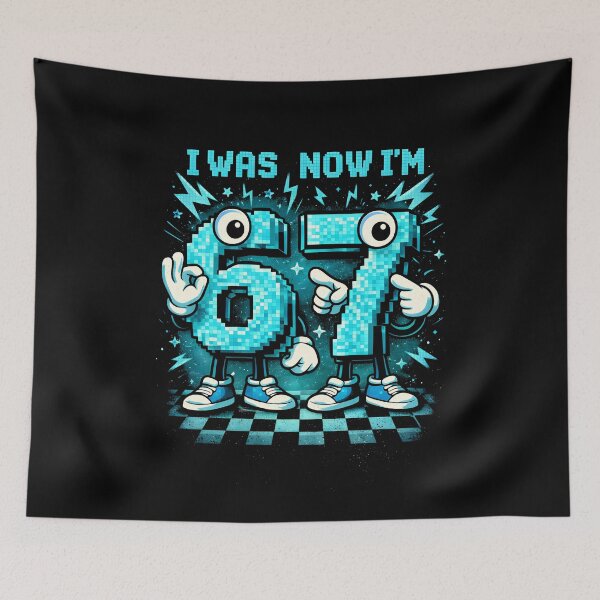 Item preview, I Was Now I'm 67 Funny Birthday Senior Citizen designed and sold by SofenArt.