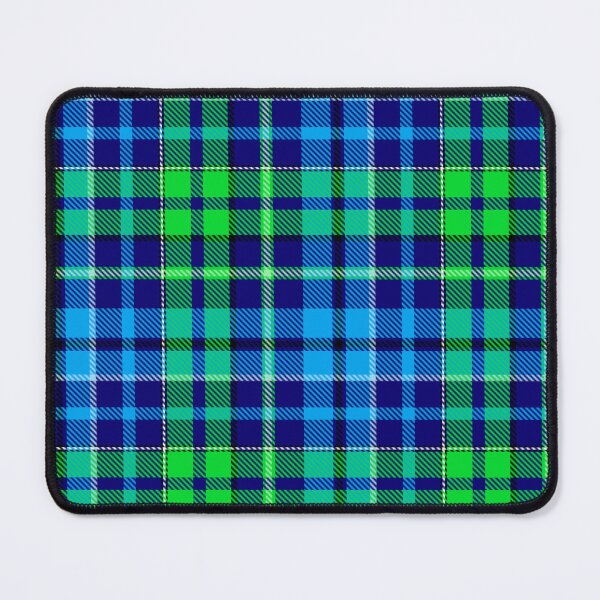 Item preview, Blue and Green Tartan Plaid On Blue Background designed and sold by PatternTitan.