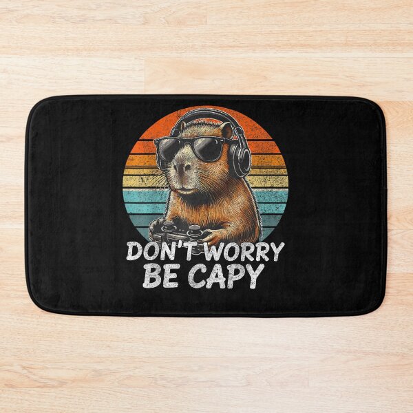 Item preview, Don't Worry Be Capy Capybara Retro Gaming Art for Men Women Kids , Capybara Gift Lover  designed and sold by DZIRI NAJAT.