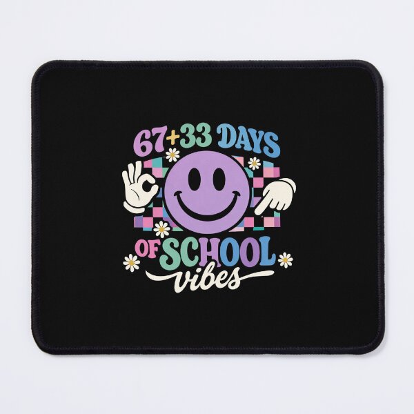 Item preview, 67 + 33 Days Of School Vibes Teacher Humor designed and sold by SofenArt.
