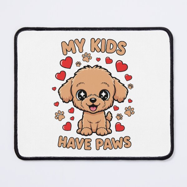 Item preview, My Kids Have Paws – Cute Teacup Poodle Dog Lover designed and sold by The Real Life Symphony.