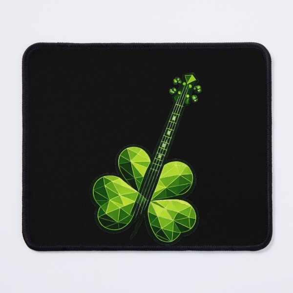 Item preview, Lucky Shamrock Guitar – St. Patrick's Day Clover Shred Design designed and sold by PunchDrop.