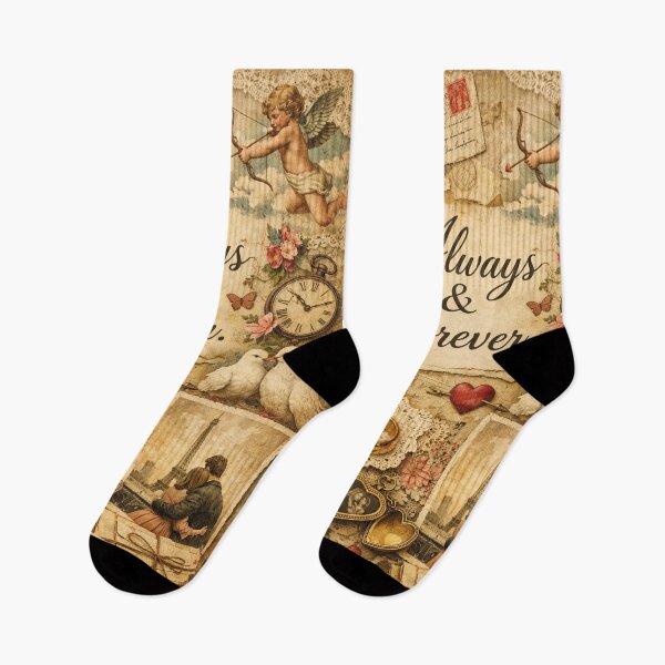 Item preview, Always & Forever – Romantic Vintage Love Collage designed and sold by Mauswohn.