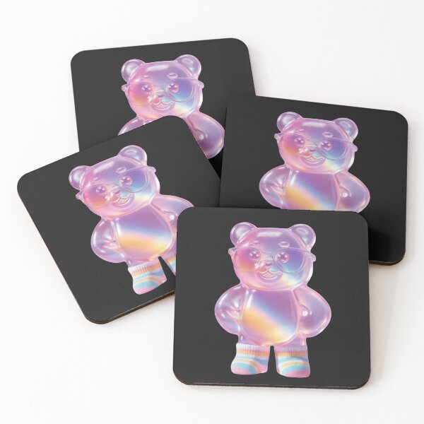 Item preview, Iridescent Gummy Bear in Socks - Holographic Aesthetic designed and sold by Laugh & Rewind .