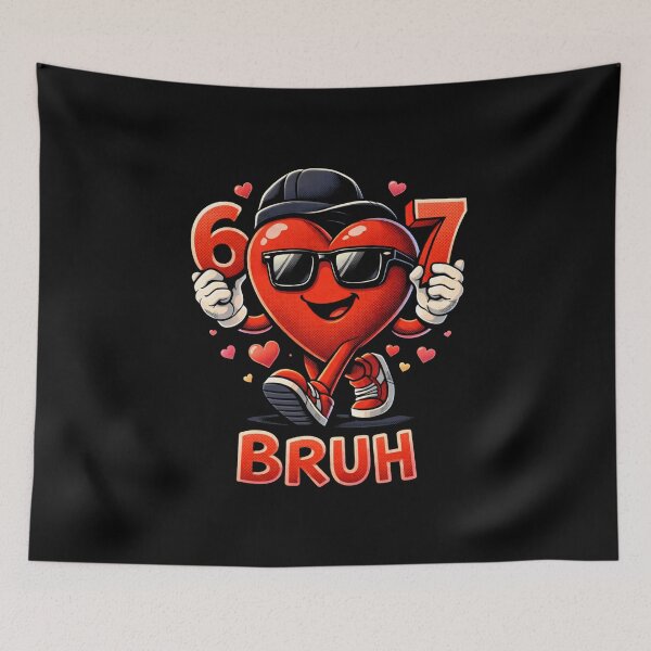 Item preview, 607 Bruh Heart Valentine's Day Funny designed and sold by SofenArt.