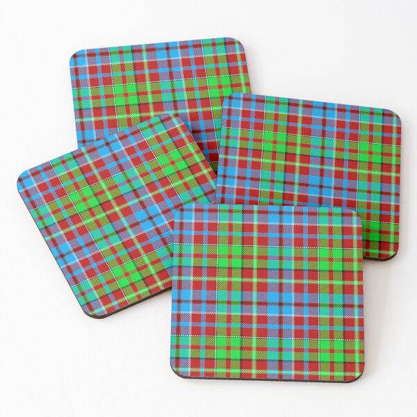 Item preview, Blue and Green Tartan Plaid On Red Background  designed and sold by PatternTitan.