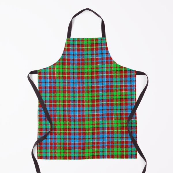 Item preview, Blue and Green Tartan Plaid On Red Background designed and sold by PatternTitan.