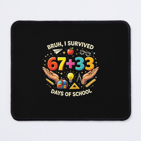 Item preview, Bruh, I Survived 67 + 33 Days Of School Student Humor designed and sold by SofenArt.