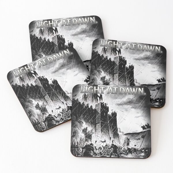 Item preview, Epic Dawn Battle at Mountain Fortress designed and sold by Retr0Tshirts.