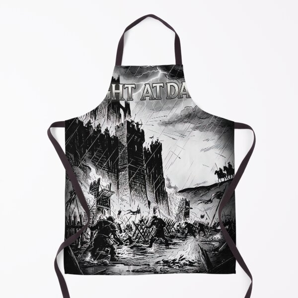 Item preview, Epic Dawn Battle at Mountain Fortress designed and sold by Retr0Tshirts.