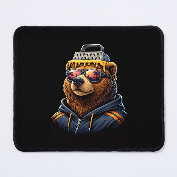 Item preview, Grateful Bear Grated Cheese Hipster Humor designed and sold by SofenArt.