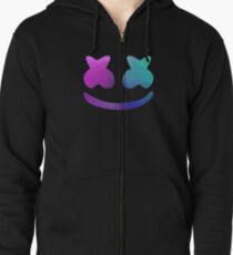 Sudadera con capucha y cremallera marshmello