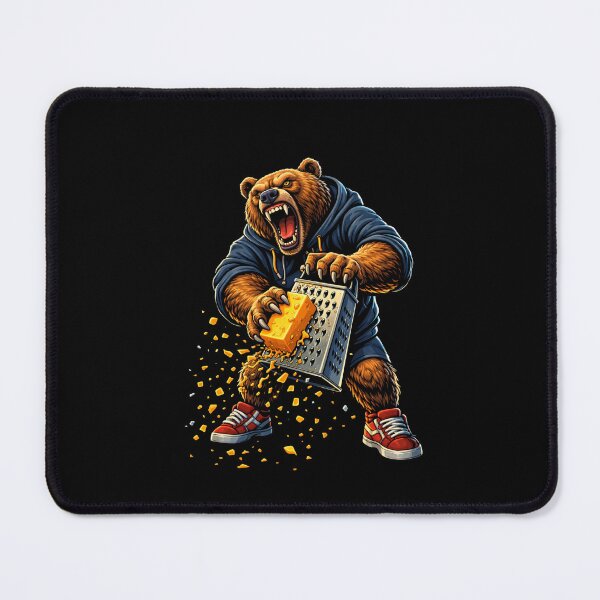 Item preview, Grizzly Bear Grating Cheese Funny Foodie designed and sold by SofenArt.