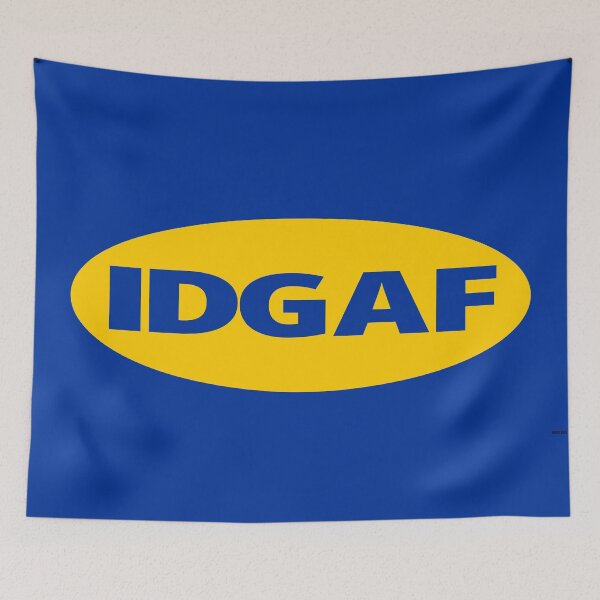 Item preview, IDGAF Logo – IKEA Style Parody Design designed and sold by VoglR.