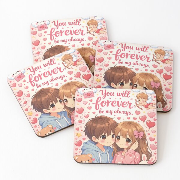 Item preview, You will forever be my always – Kawaii love designed and sold by Mauswohn.
