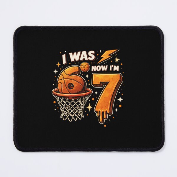 Item preview, I Was 6 Now I'm 7 Basketball Birthday designed and sold by SofenArt.