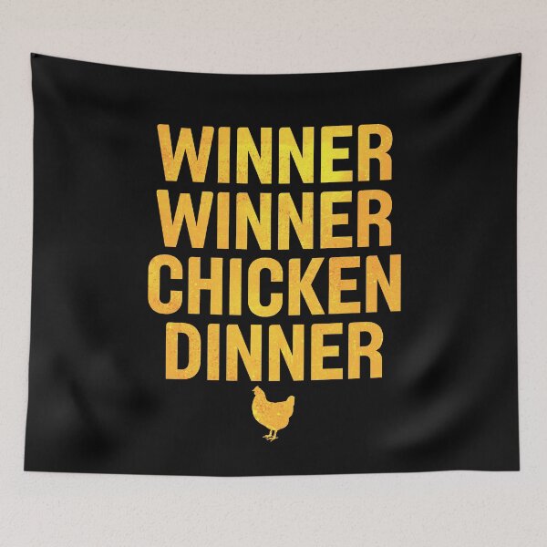 Item preview, Winner Winner Chicken Dinner Distressed Gold designed and sold by ccheshiredesign.
