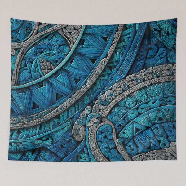 Item preview, New Zealand Māori Paua Pattern Koru Design 769 designed and sold by GrinGalore.