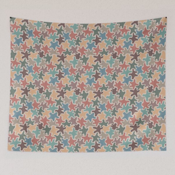 Item preview, Playful Retro Amoeba Stars Pattern designed and sold by SylvieVibes.