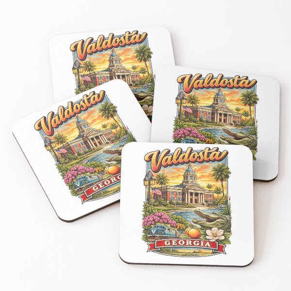Item preview, Valdosta Georgia Retro Southern Town Design designed and sold by Stilll Waters Studio.