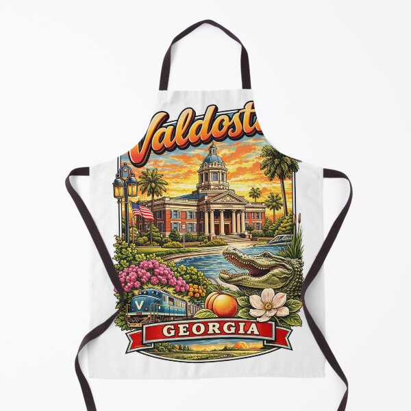 Item preview, Valdosta Georgia Retro Southern Town Design designed and sold by Stilll Waters Studio.